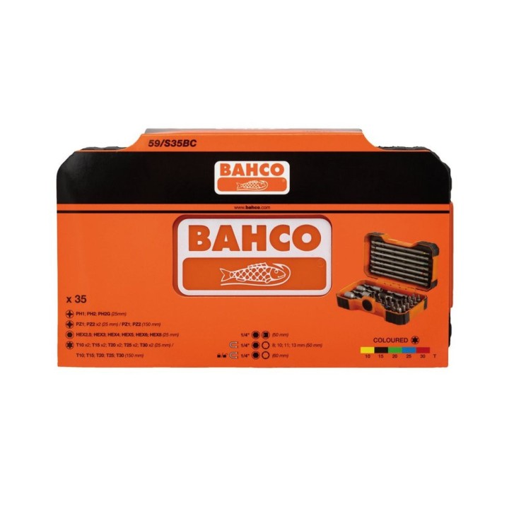 Jeu de 35 embouts 1/4 Bahco