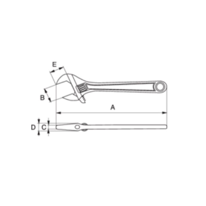 Clé à molette Ergo - 455 mm Bahco