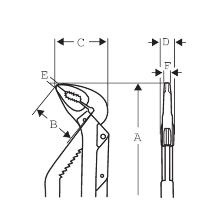 Pince multiprise Ergo 400 mm Bahco