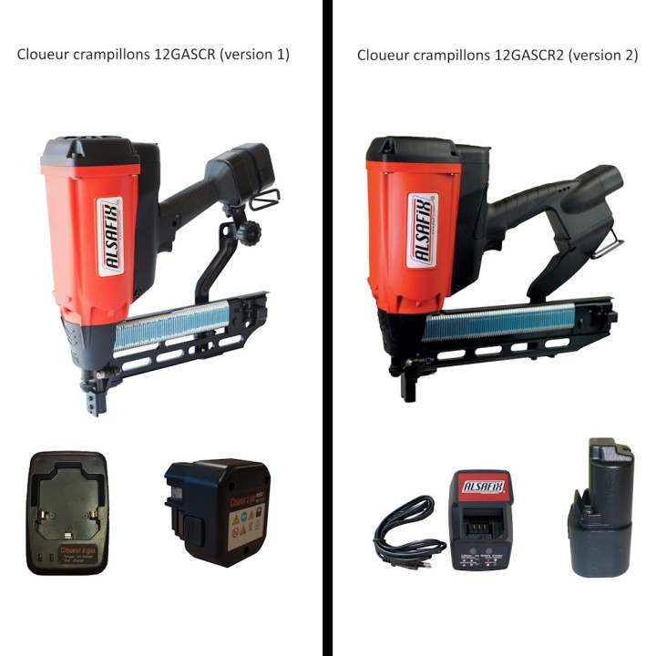 Kit chargeur-adaptateur Alsafix pour cloueur crampillons 12GASCR2 (version 2)