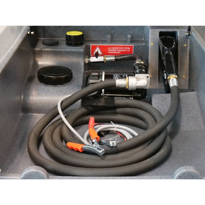 Cuve de ravitaillement mobile fuel Renson - 400 L - Pompe 12V 50L/min