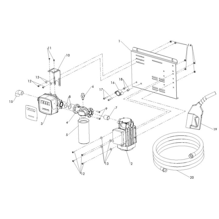 Station fuel Renson - 230V 100L/min - Kit de filtration avec indicateur de colmatage