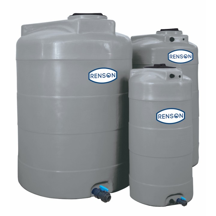 Cuve de stockage eau verticale Renson - Polyéthylène 10000 L pré-équipée
