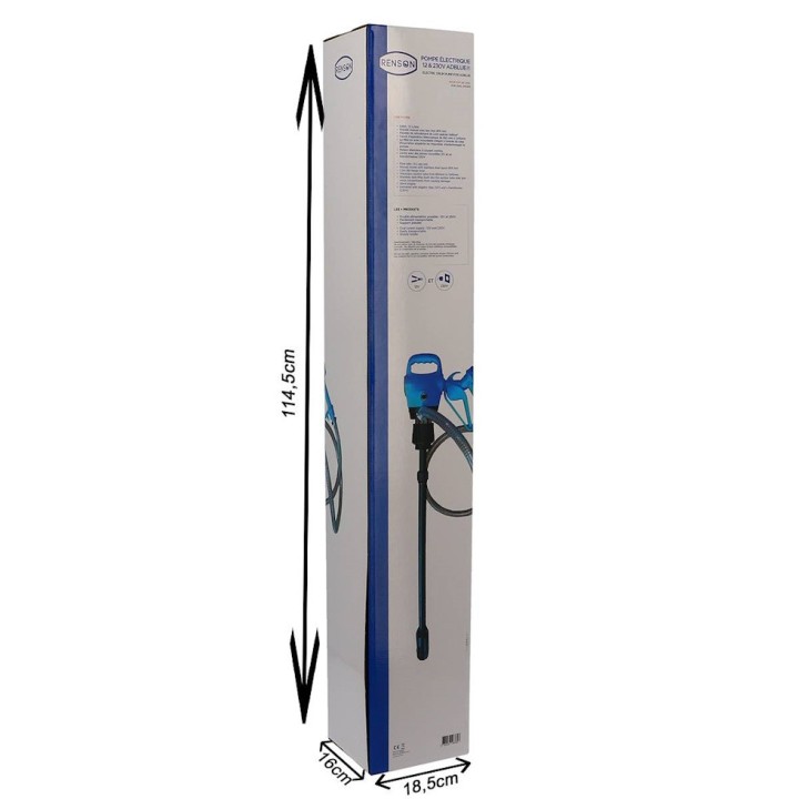 Pompe électrique AdBlue Renson 12V et 230V pour fût et IBC