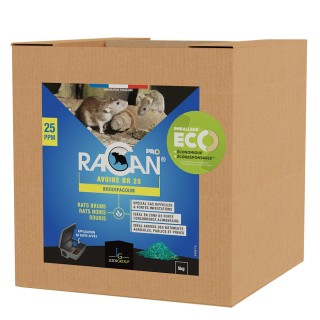 Rodenticide RACAN AVOINE BR Brodifacoum, carton de 5 kg