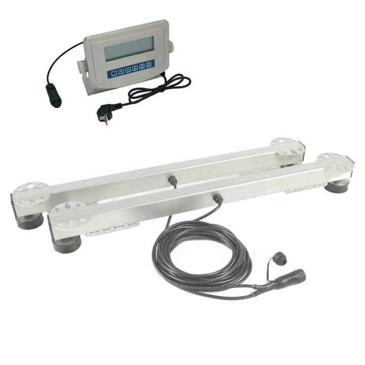 Barre de pesée Cotran, acier inoxydable, largeur 60, 80 ou 100 cm