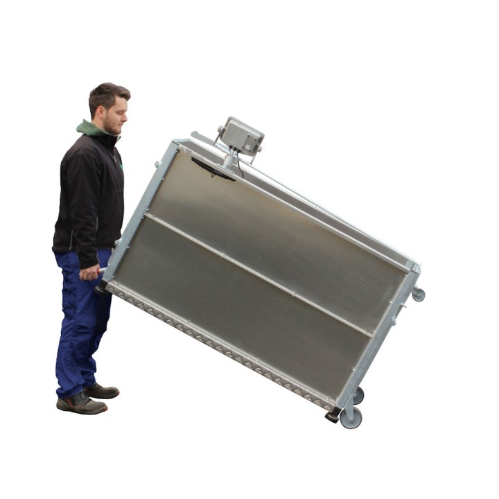 Cage de pesée mobile pour animaux jusqu'à 300 Kg
