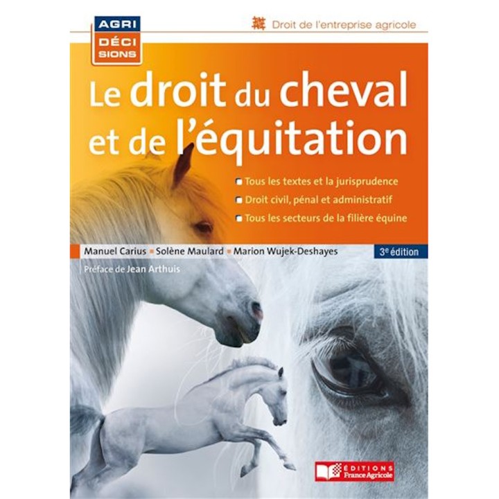 Le droit du cheval et de l'équitation, 3e édition