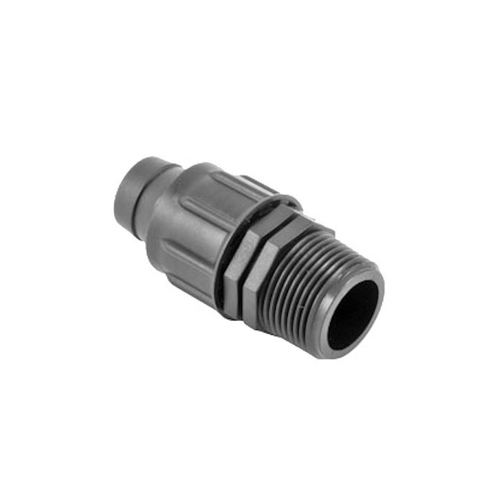 Jonction TWIST LOCK TMWD NETAFIM Ø 22 mm x 3/4" mâle, lot 50 pcs