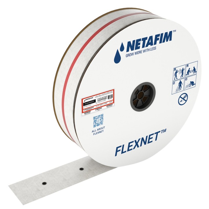 Tuyau plat flexible FLEXNET HP 3" NETAFIM, blanc, Ø 50 mm, long. 100 m