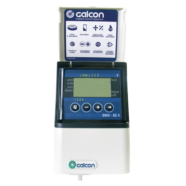 Programmateur d'arrosage 6 voies GALCON AC 8056S sur secteur (220V) - NETAFIM
