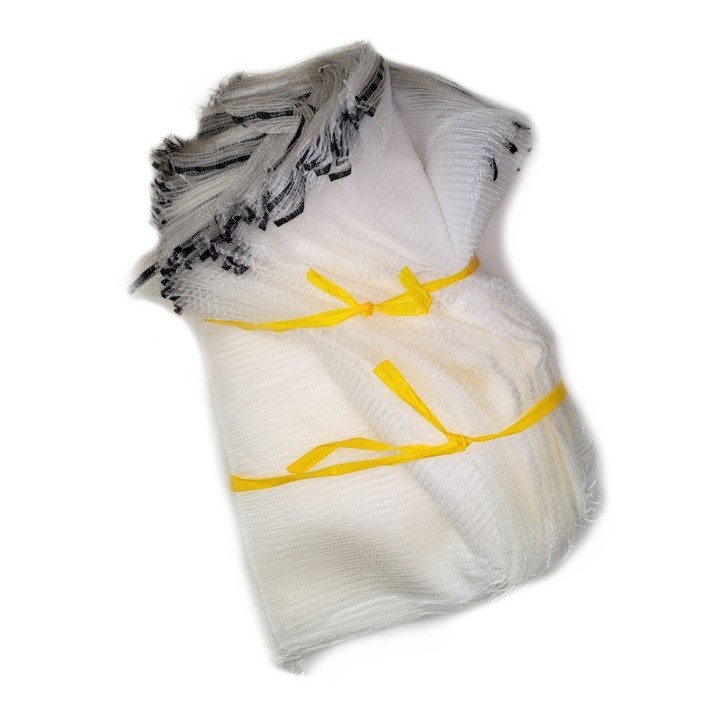 Sac à tirette polyéthylène, 50 x 80 cm, capacité 25 kg, pour le conditionnement des récoltes