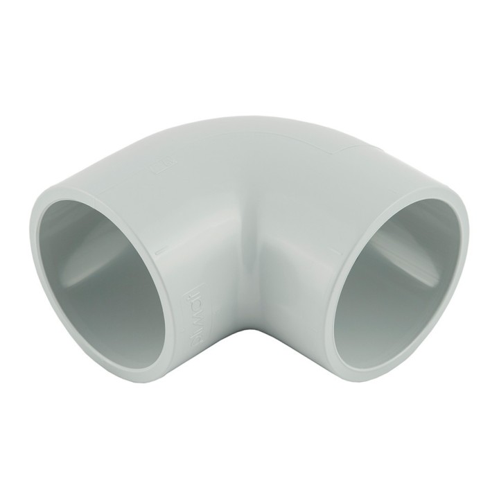 Coude 90° PVC - Chaleur, femelle à coller, Pression PN16