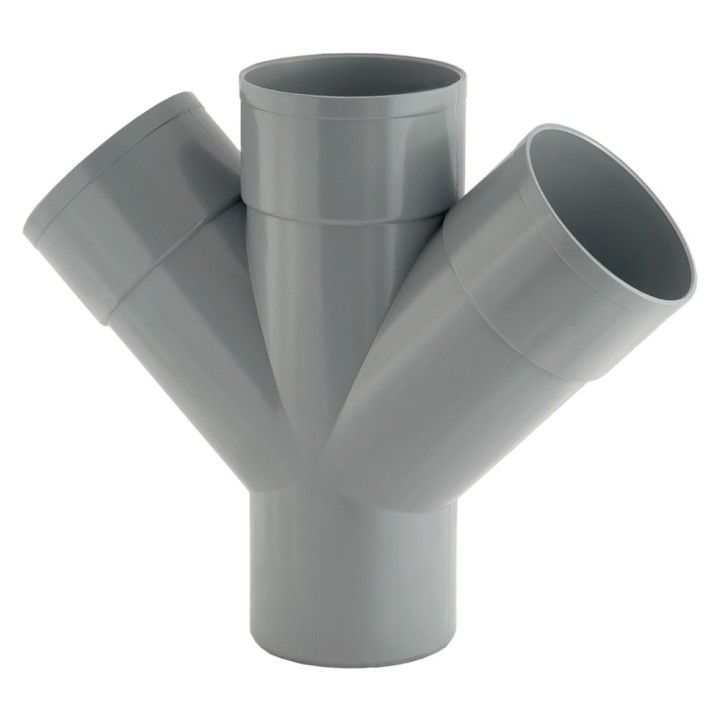 Culotte double parallèle 45° MFFF PVC Evacuation
