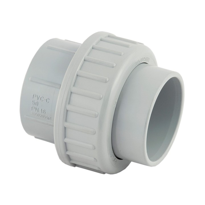 Raccord union à coller PVC - Chaleur - Pression PN16