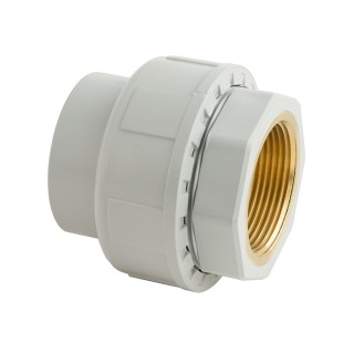 Raccord union mixte taraudé laiton / PVC - Chaleur FxF Pression PN16