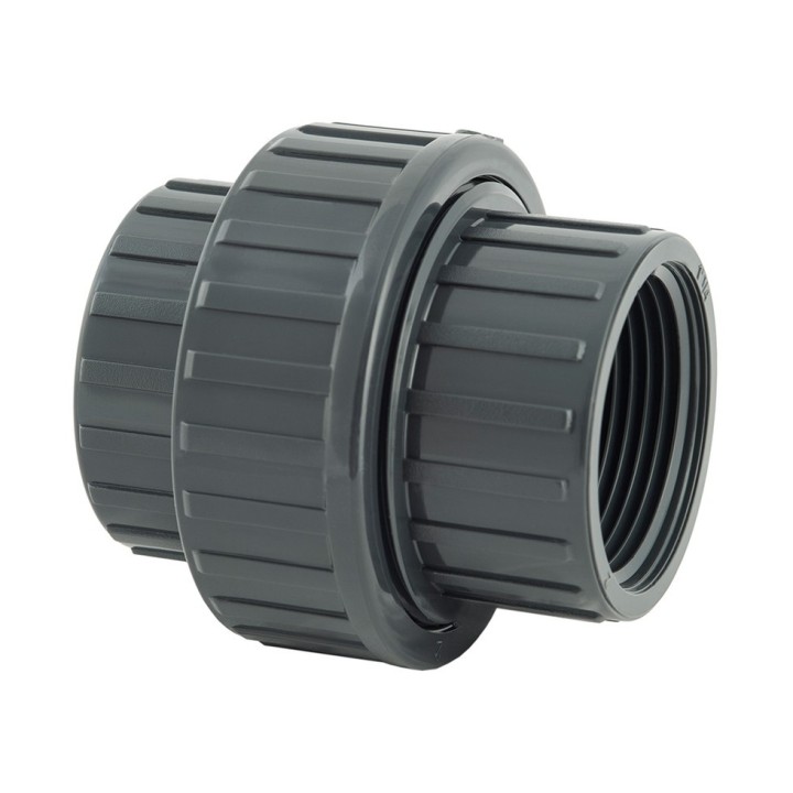 Raccord union3 pièces, femelle à visser PVC Pression PN10