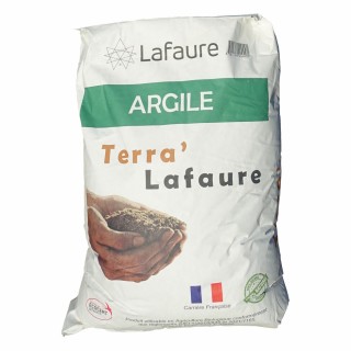 Argile bentonite multiusage du Périgord Lafaure - Terra Lafaure, en farine - Sac de 25 kg