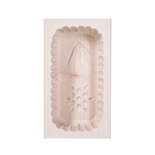 Moule à beurre en bois motif floral, 250 gr. Janschitz