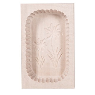 Moule à beurre en bois motif flora, 400 gr. Janschitz