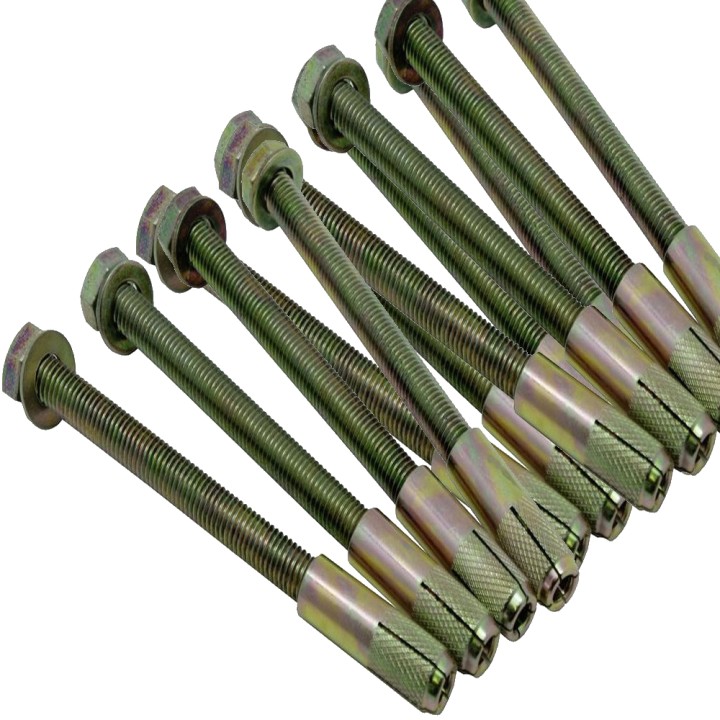 Fixation boulon ( Ø 12x120 mm) + cheville ( Ø 16 mm) Viso métal pour béton x 12
