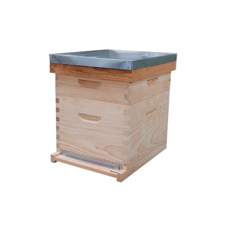 Ruche complète Dadant 10 cadres tradition toit plat (cadres filés) - Thomas Apiculture