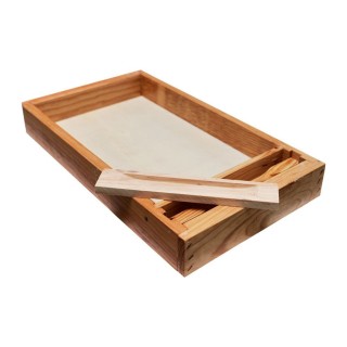 Nourrisseur couvre-cadres bois paraffiné Dadant 6 cadres (280x500x70mm) - Thomas Apiculture