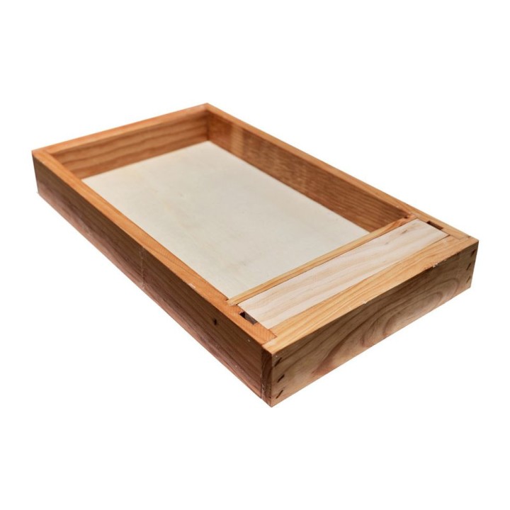 Nourrisseur couvre-cadres bois paraffiné Dadant 6 cadres (280x500x70mm) - Thomas Apiculture