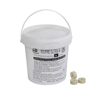 Disques de soufre (seau 1 kg - environ 200 disques 5 grammes) - Thomas Apiculture