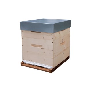 Ruche complète Dadant 10 cadres (cadres filés - toit en tôle 100 mm) - Thomas Apiculture