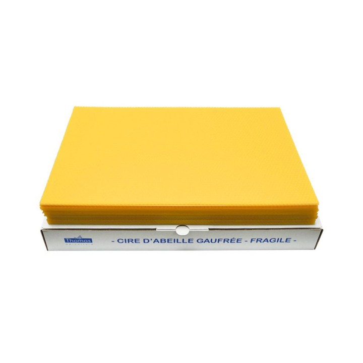 Cire corps Thomas gaufrée et conditionnée, disponible en plusieurs quantités - Thomas Apiculture