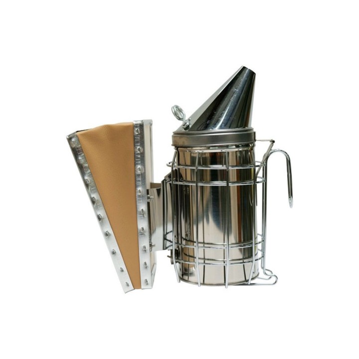 Enfumoir inox type américain avec protection fil (h : 180 mm) - Thomas Apiculture