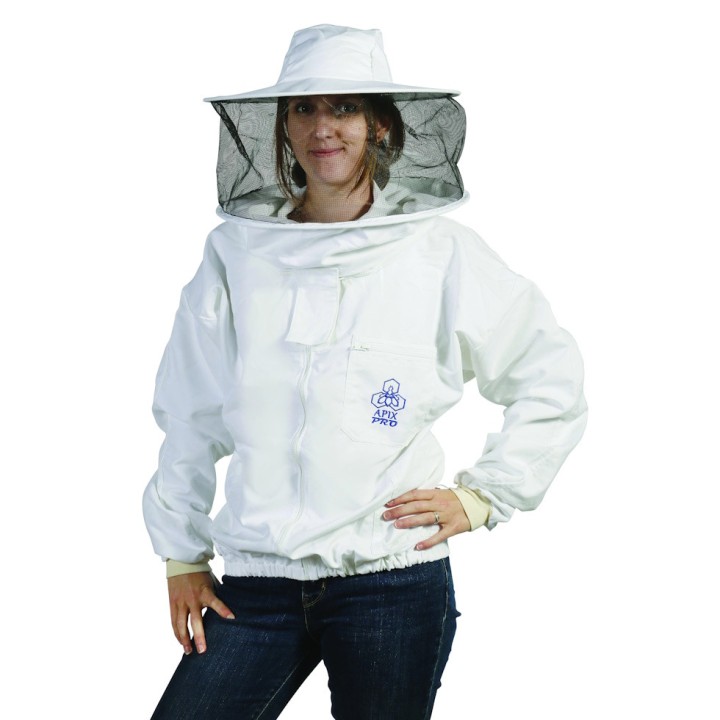 Blouson apiculteur avec voile 360° APIX-PRO®, disponible en plusieurs tailles - Thomas Apiculture