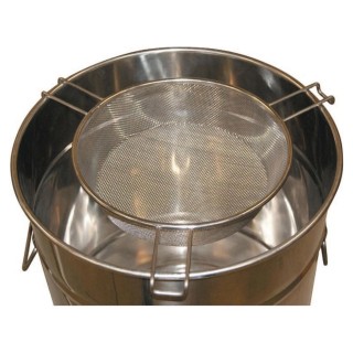 Tamis tri-pattes diam 24 cm (pour cuve diam maxi 36 cm), maille fine de 1,6 mm - Thomas Apiculture