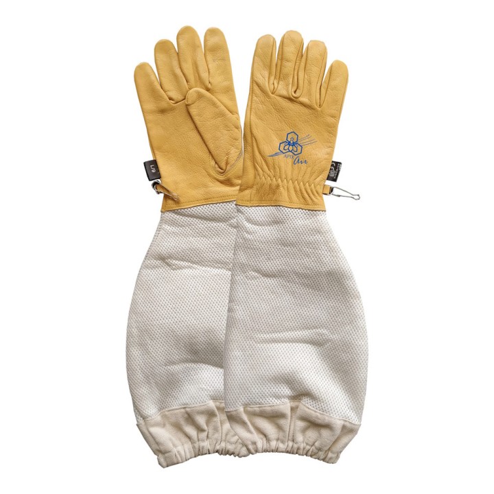 Gants cuir premium aérés apiculture APIX-AIR®, disponible en plusieurs tailles - Thomas Apiculture