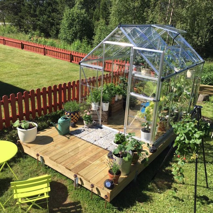 Serre de jardin Harmony Argent Canopia
