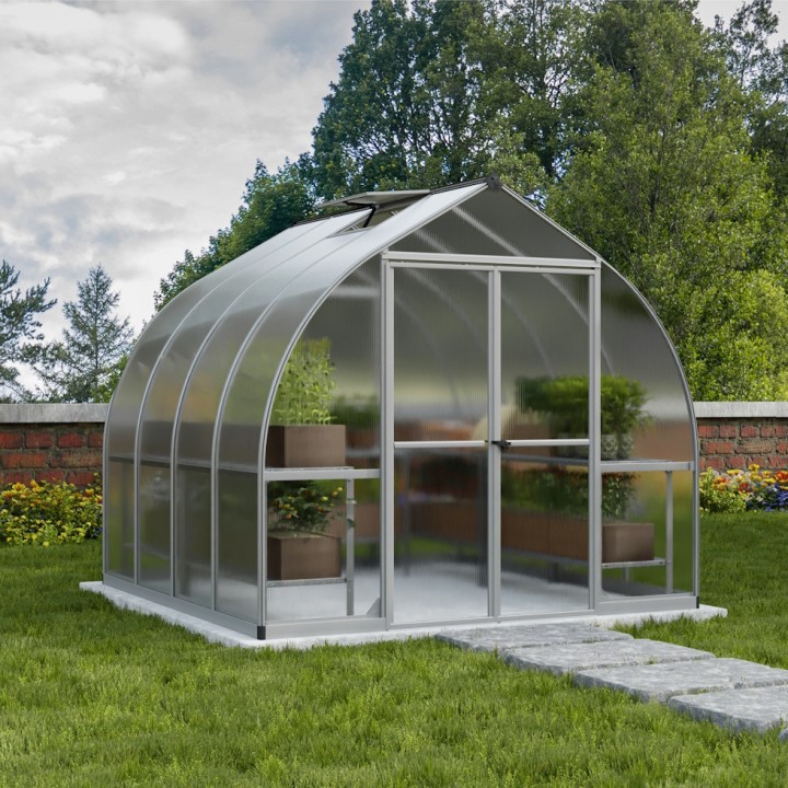 Serre de jardin Bella Argent Canopia