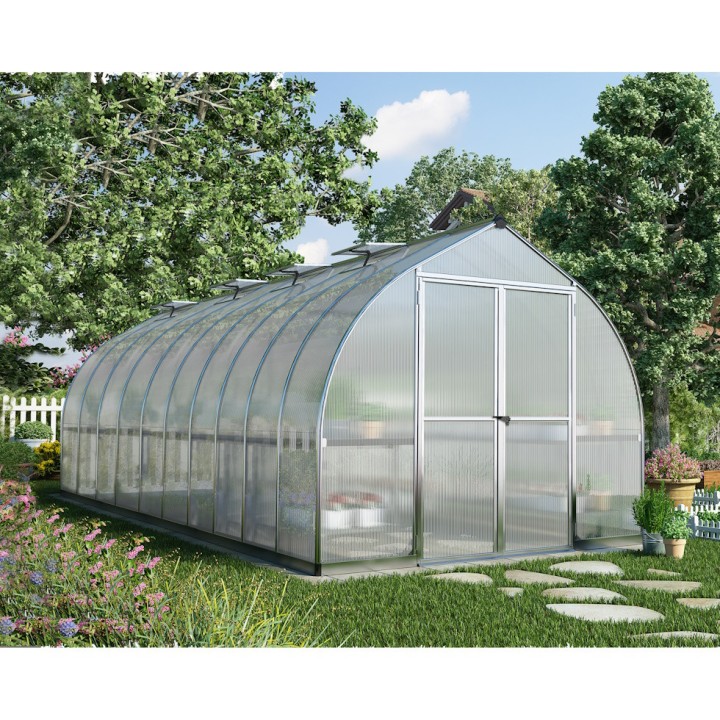 Serre de jardin Bella Argent Canopia