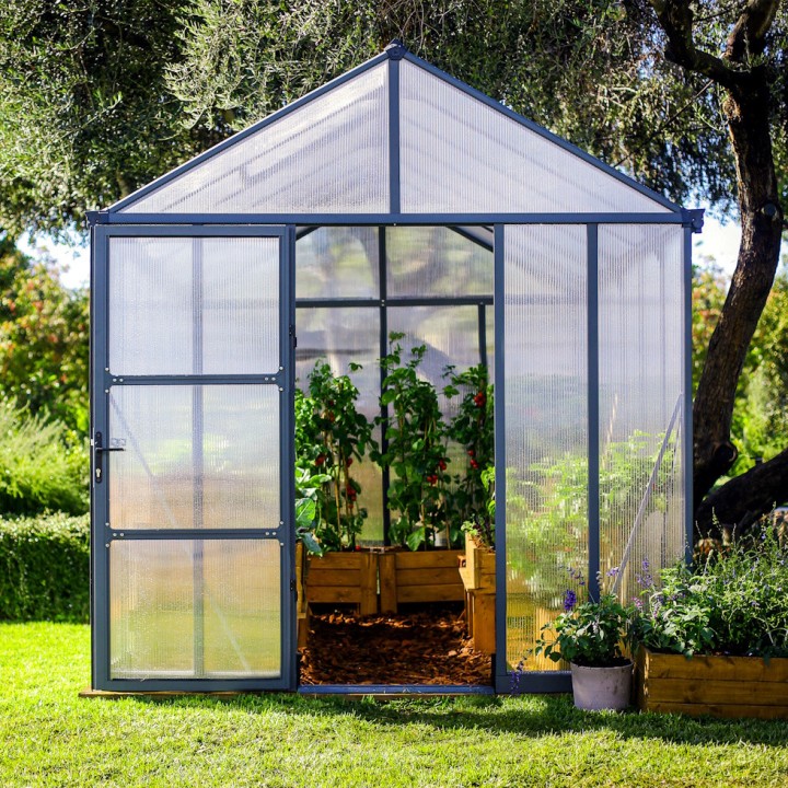 Serre de jardin Glory Grise Canopia