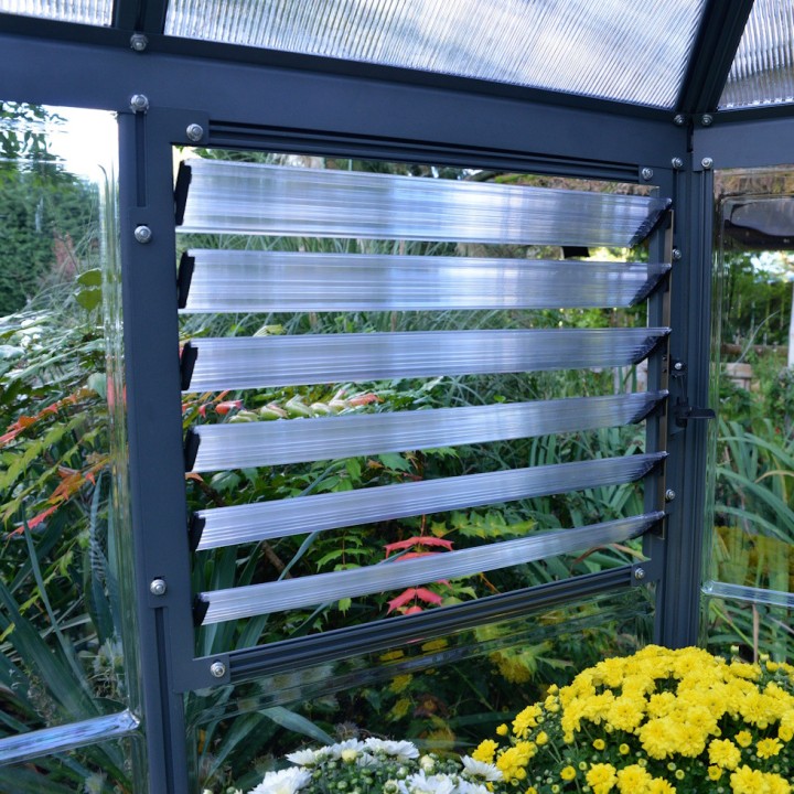 Serre de jardin hexagonale Oasis Grise Canopia