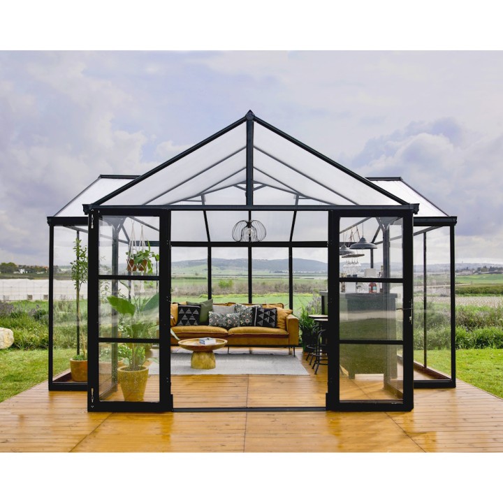 Serre de jardin Triomphe 11.5m² Noire Canopia