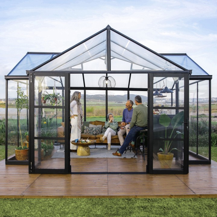 Serre de jardin Triomphe 11.5m² Noire Canopia