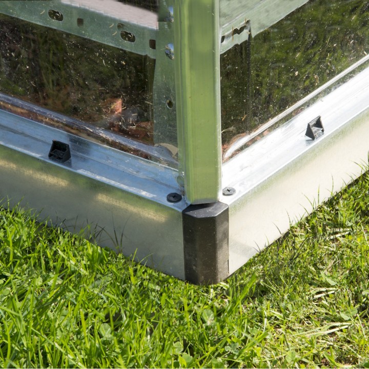 Serre de jardin adossée Lean To 3m² Argent Canopia