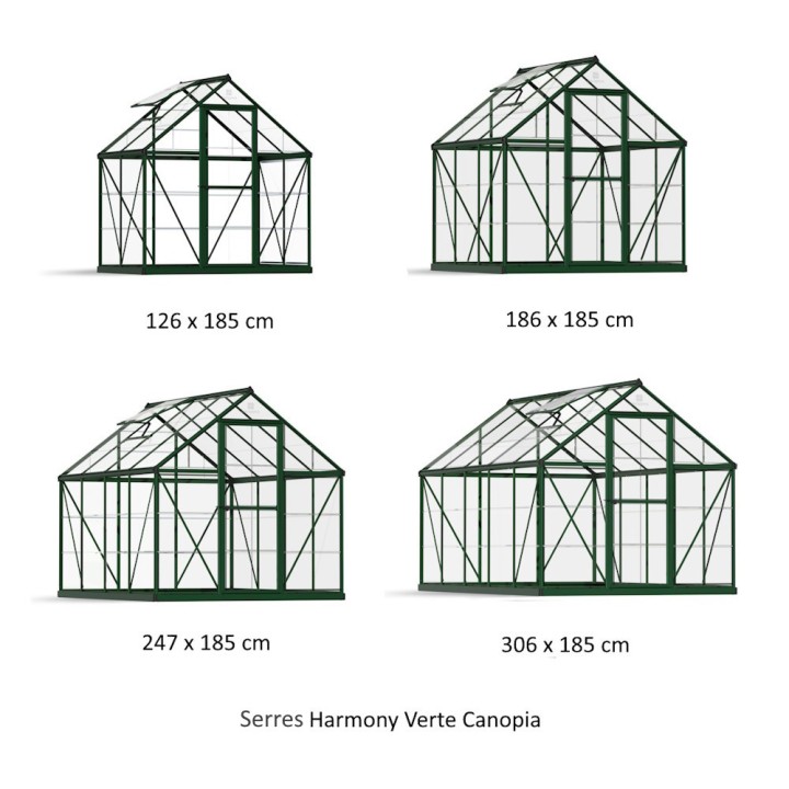 Serre de jardin Harmony Verte Canopia