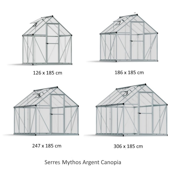 Serre de jardin Mythos Argent Canopia