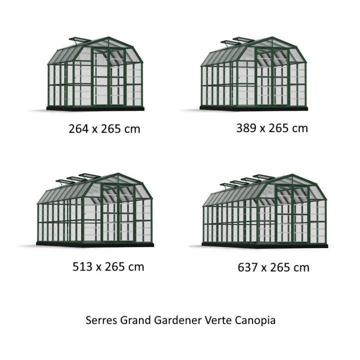Serre de jardin Grand Gardener Verte Canopia