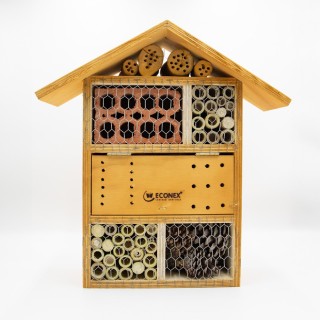 Hôtel à insectes taille moyenne ECONEX - 51,5 x 37 x 15 cm