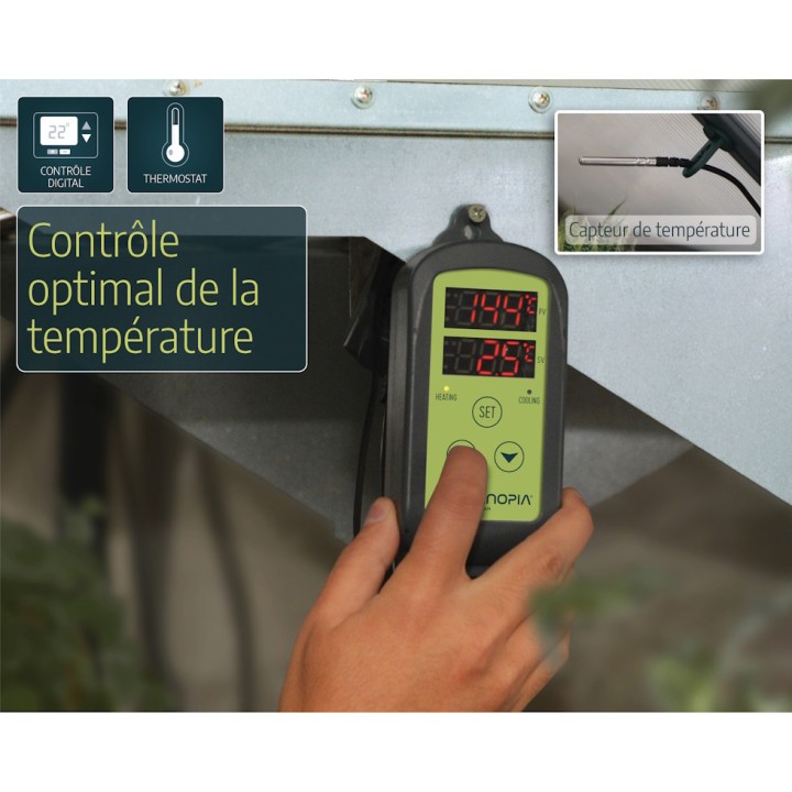 Chauffage-ventilateur d'appoint GP0824 Canopia pour serres de jardin