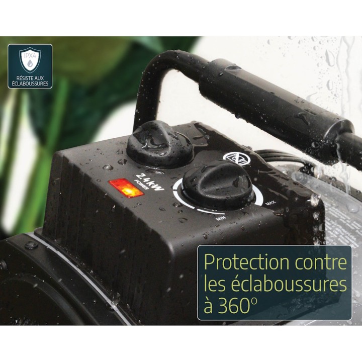 Chauffage-ventilateur d'appoint GP0824 Canopia pour serres de jardin