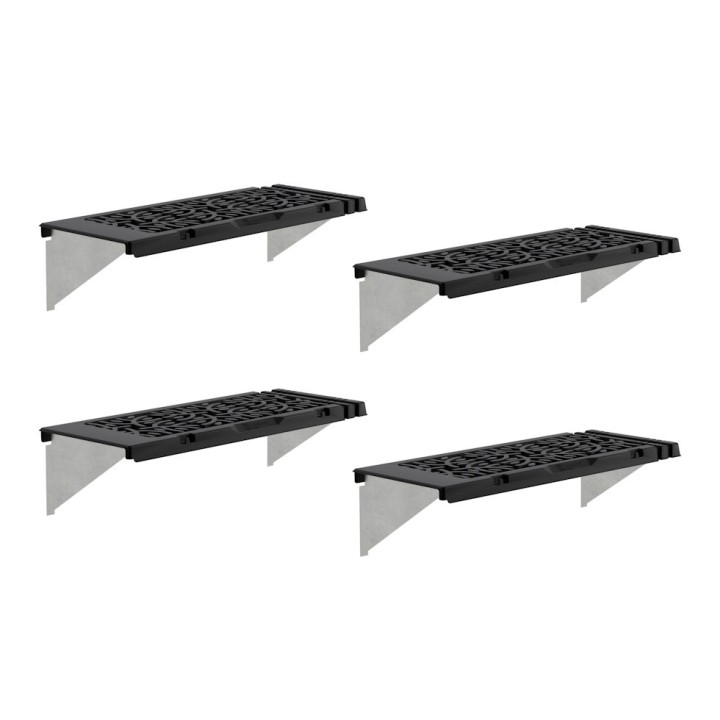 Kit d’étagères Canopia pour serre de jardin - motif feuilles (4 étagères)